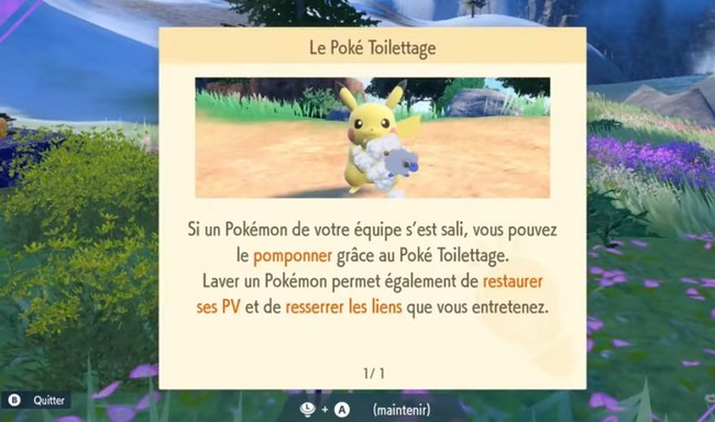 Poké Toilettage Pokémon Écarlate et Violet