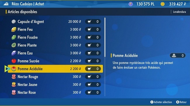 Pomme acidulée Pokémon Écarlate et Violet