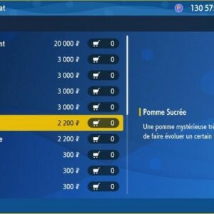 Pomme sucrée Pokémon Écarlate et Violet