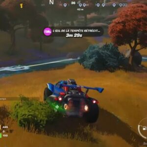 Voler 100 m sans interruption dans une octane à Fortnite