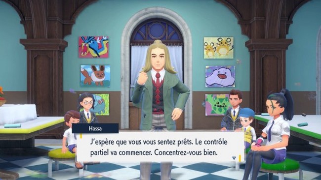 bons réponses au Contrôle partiel des beaux-arts dans Pokémon Écarlate et Violet