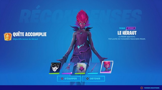 débloquer le skin Le Héraut dans Fortnite