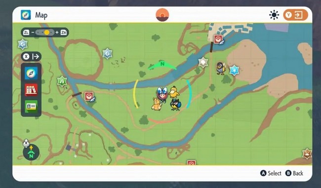 emplacement pierre feu dans Pokémon Écarlate et Violet