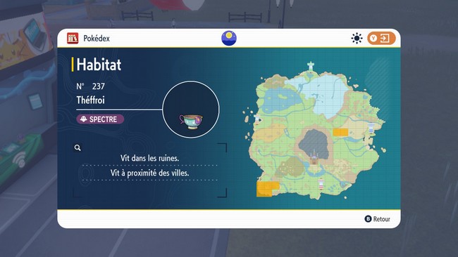 Les emplacements de Théffroi dans Pokémon Écarlate et Violet