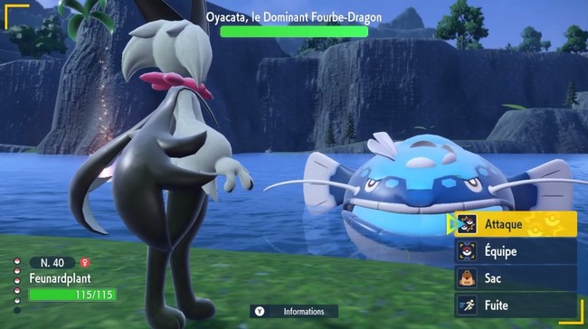 le Dominant Dragon du Lac Asrol sur Pokémon Ecarlate et Violet