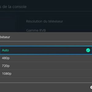 réduire la résolution de votre Nintendo Switch