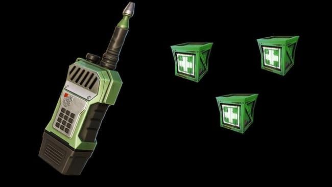 un ravitaillement sur commande dans plusieurs parties de Fortnite