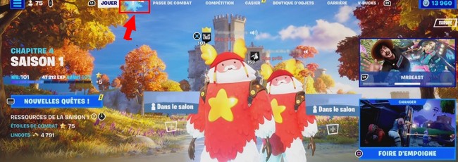 Emplacement le Chalet douillet Fortnite