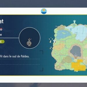 Emplacements Lépidonille Pokémon Écarlate et Violet