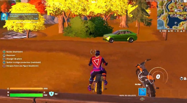 Emplacements Moto Tout Terrain Fortnite chapitre 4 saison 1
