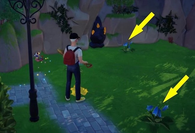 Emplacements Penstemon tombant bleu Disney Dreamlight Valley