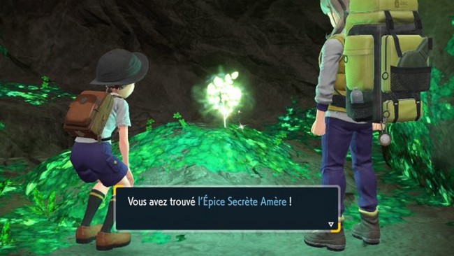 Emplacements Épice Secrète Amère Pokémon Écarlate et Violet