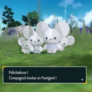 Faire évoluer Compagnol en Famignol dans Pokémon Écarlate et Violet