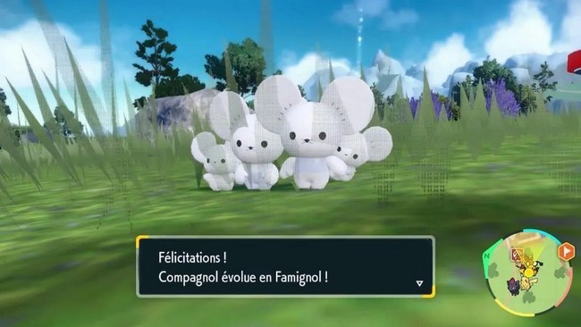 Faire évoluer Compagnol en Famignol dans Pokémon Écarlate et Violet