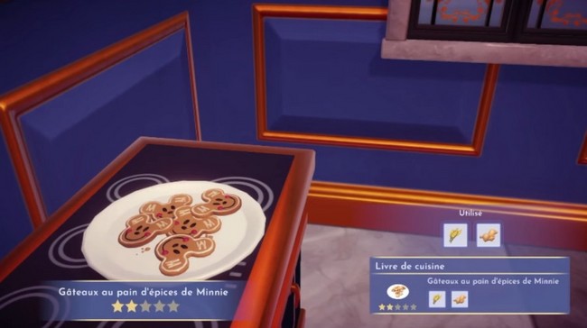 Gâteaux au pain d'épices de Minnie Disney Dreamlight Valley