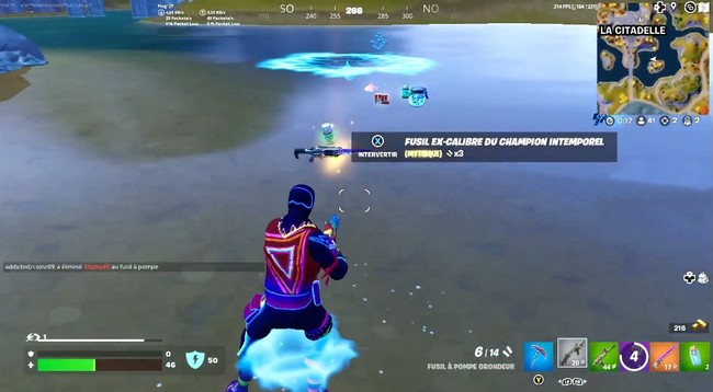 Fusil EX-Calibre du Champion intemporel dans Fortnite Chapitre 4 Saison 1