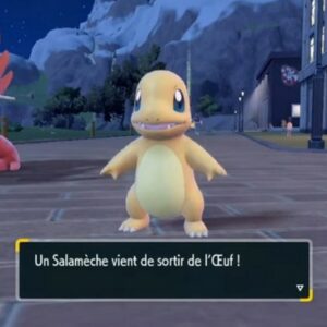 Salamèche shiny pokemon ecarlate et violet