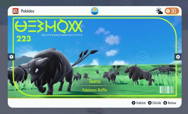 Tauros de Paldea Pokémon Écarlate et Violet