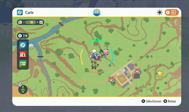 emplacement Zorua Pokémon Violet et Ecarlate