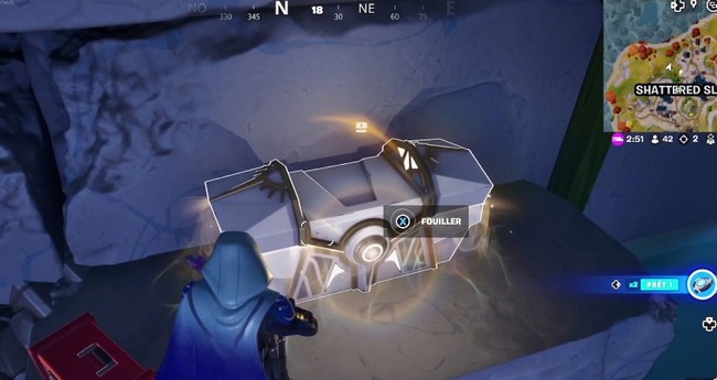 emplacement marteau a onde de choc fortnite