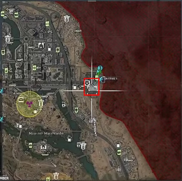 Emplacement tourelle anti aérienne sur un site SAM dans Warzone 2