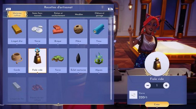 fiole vide Disney Dreamlight Valley