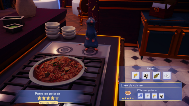 Recette Pâtes au poisson Disney Dreamlight Valley