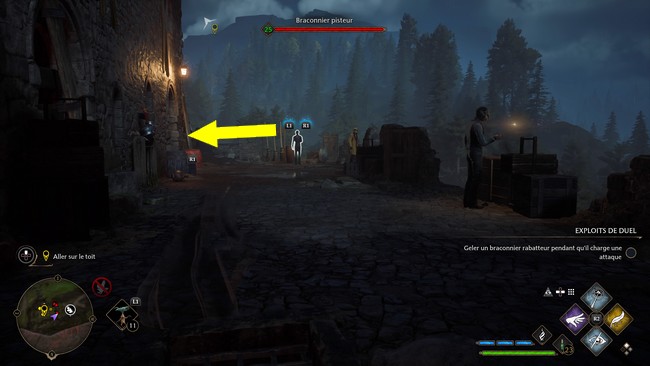 Aller sur le toit Quête Le haut donjon de L’héritage de Poudlard