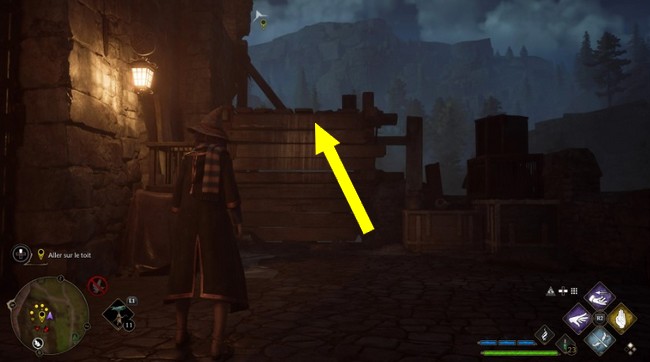 Aller sur le toit Quête Le haut donjon de L’héritage de Poudlard