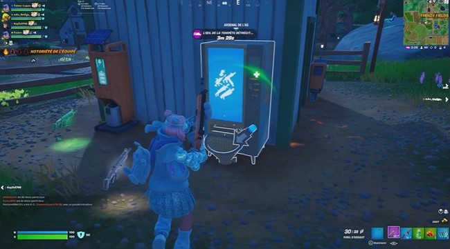 Distributeurs Arsenal de l'As fortnite