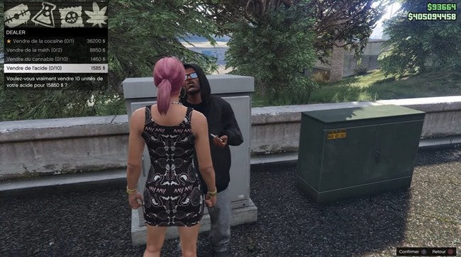 Emplacement des dealers de rue