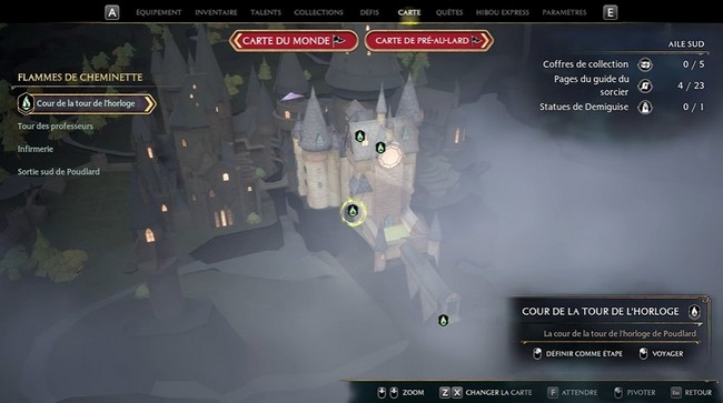 solution puzzle La Tour de l’horloge HOGWARTS LEGACY