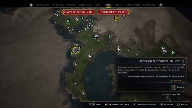 Le trésor du tombeau maudit Hogwarts Legacy