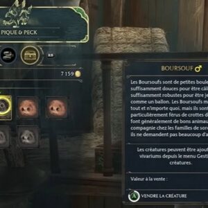 Pique & Peck L'héritage de Poudlard vendre des créatures fantastiques