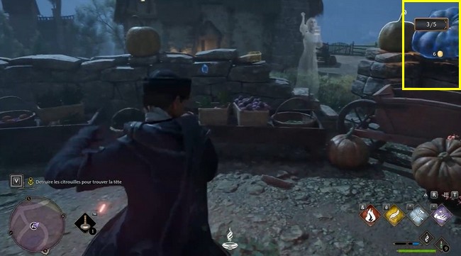 Quatrième emplacement de citrouille Hogwarts Legacy