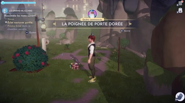 Quête La poignée de porte dorée Disney Dreamlight Valley