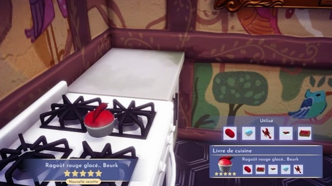 Ragoût rouge glacé... Beurk Disney Dreamlight Valley
