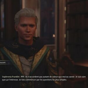 Réponses quiz de Sophronia Franklin Hogwarts Legacy