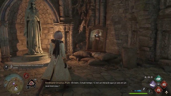 Un portrait dans de beaux draps Hogwarts Legacy