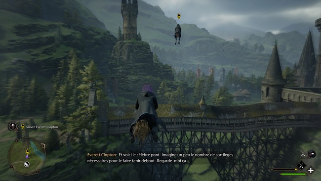 Hogwarts Legacy : L'Héritage de Poudlard quête Cours de vol