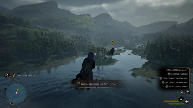 Hogwarts Legacy : L'Héritage de Poudlard quête Cours de vol