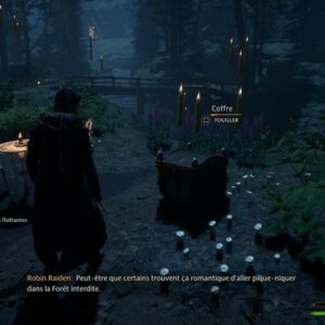 utiliser la carte avec les bougies flottantes pour trouver le trésor Hogwarts Legacy