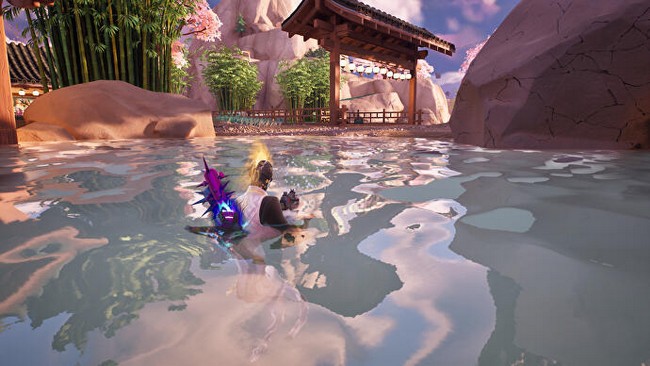Comment nager dans les Sources Chaudes de Steamy Springs dans Fortnite