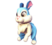 Compagnons lapin bleu de printemps