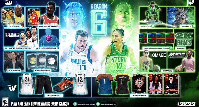 Date de sortie NBA 2K23 Saison 6