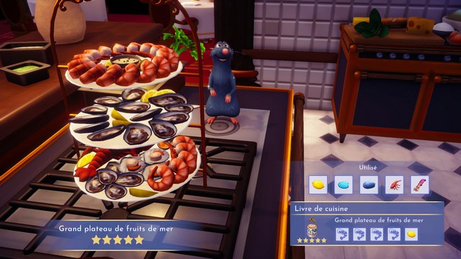 grand plateau de fruit de mer Disney Dreamlight Valley