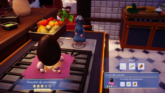recette Chocolat du printemps dans Disney Dreamlight Valley