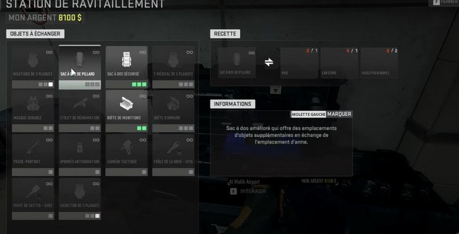 sac à dos de Pillard-DMZ-Warzone-2