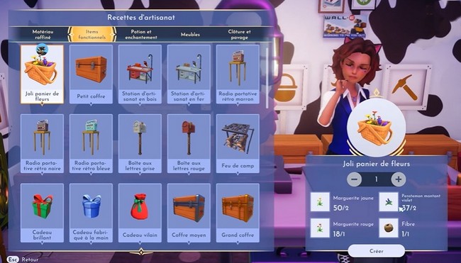 un Joli Panier de fleurs Disney Dreamlight Valley