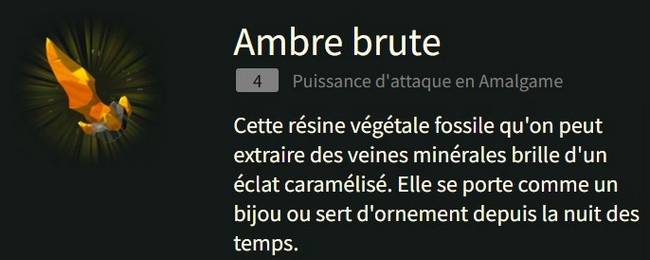 Ambre brut Zelda Tears of the Kingdom